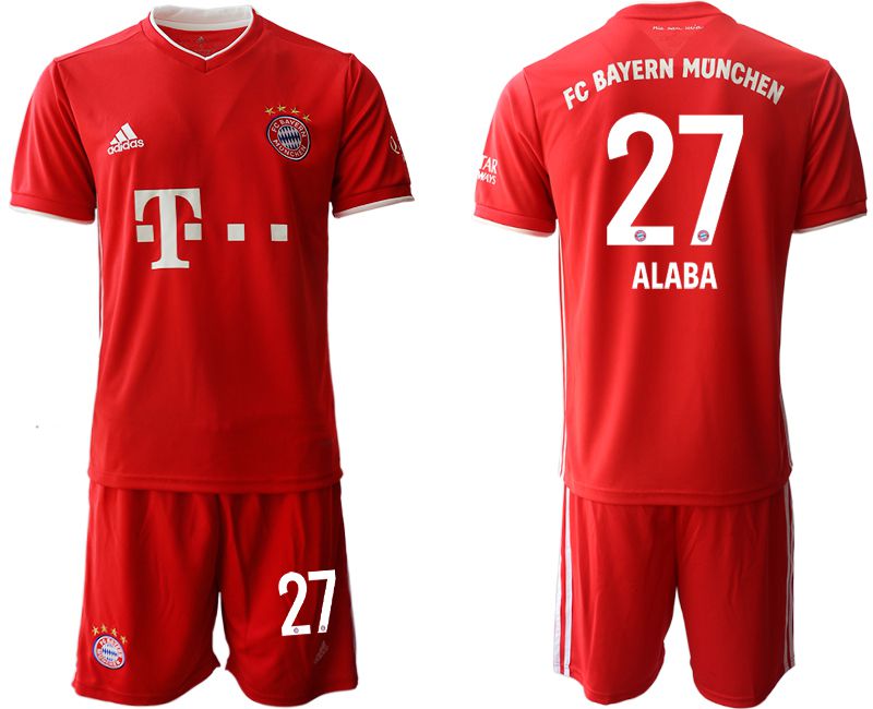 Men 2020-2021 club Bayern Munich home #27 red Soccer Jerseys->bayern munich jersey->Soccer Club Jersey